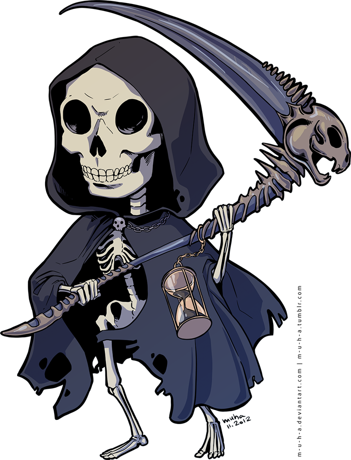 grim reaper clipart birth and death