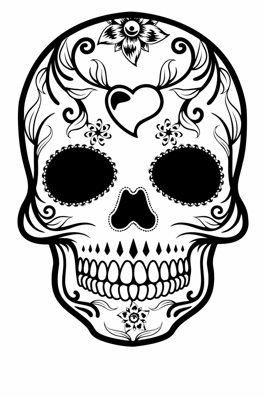 dead clipart easy skull