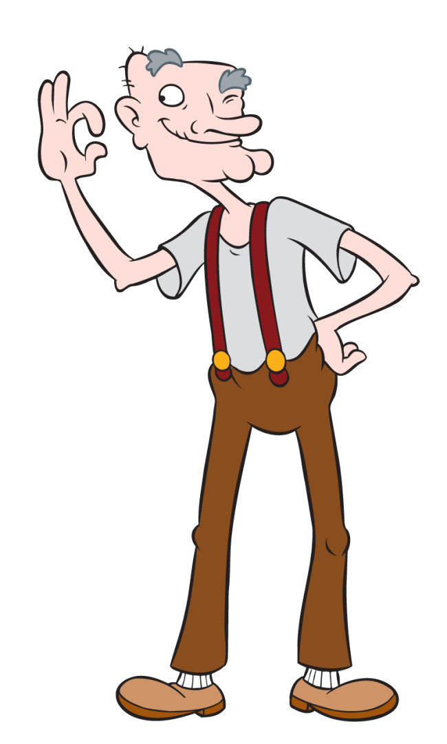 Grandpa phil hey arnold. Uncle clipart old dad