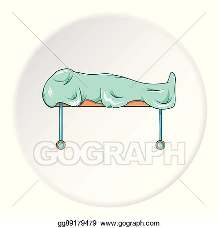 dead clipart gurney