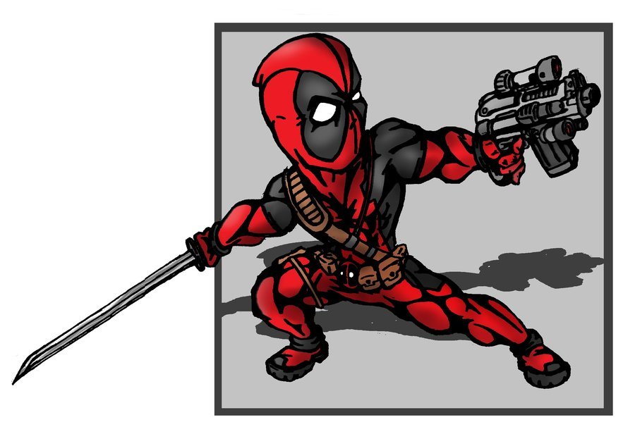 deadpool clipart draw cartoon