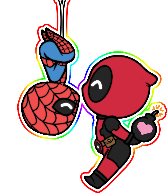 deadpool clipart kisses