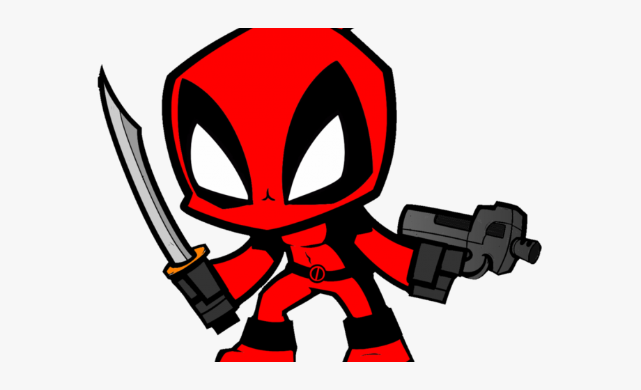 Deadpool clipart mini. Cartoon 