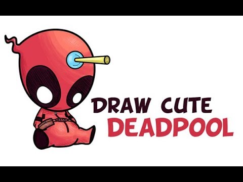 deadpool clipart simple cartoon