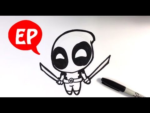 deadpool clipart simple cartoon