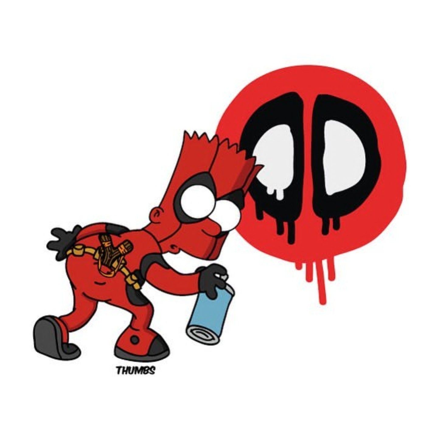 deadpool clipart the simpsons