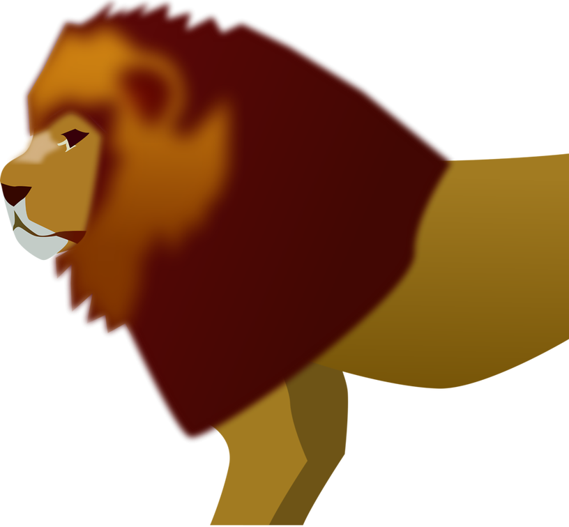 Black twitter on lion. Death clipart alive