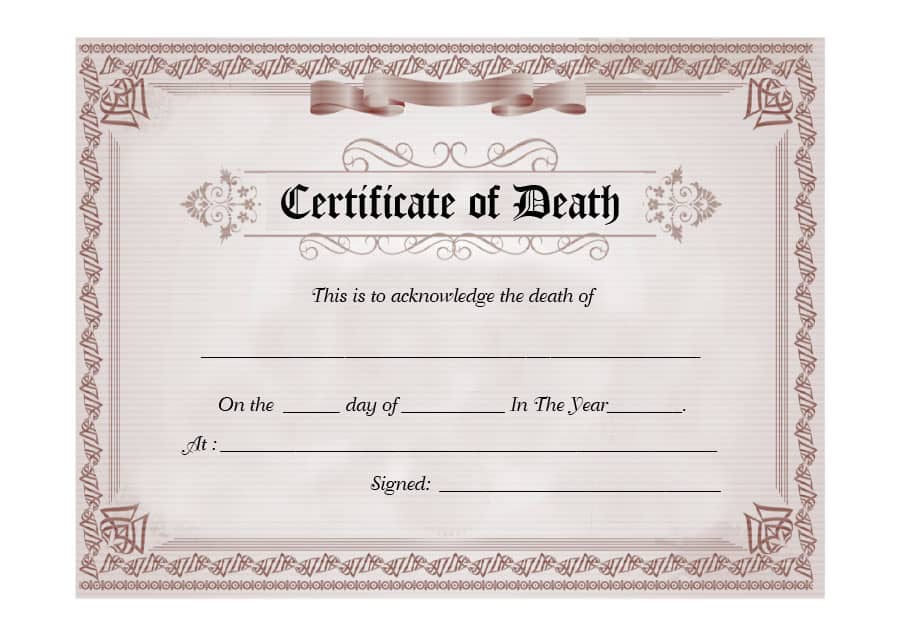 death clipart death certificate