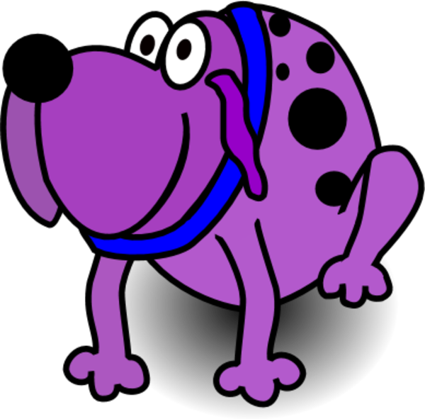 purple clipart poodle