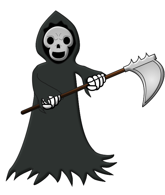 Grim reaper clipart basic. Death free on dumielauxepices