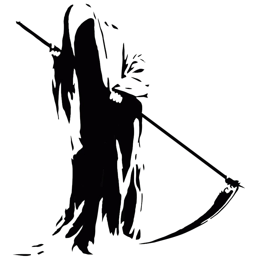 Silhouette at getdrawings com. Grim reaper clipart female