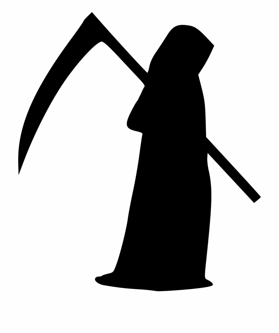 grim reaper scythe silhouette