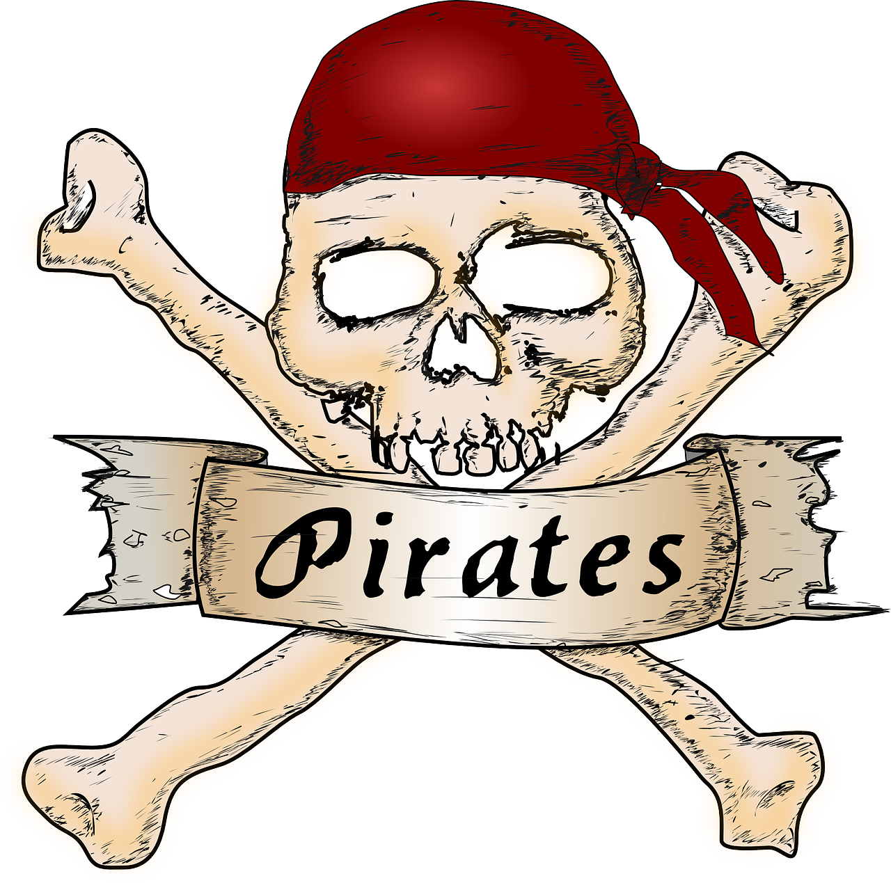 Pirates skull bones png. Skeleton clipart crossbones