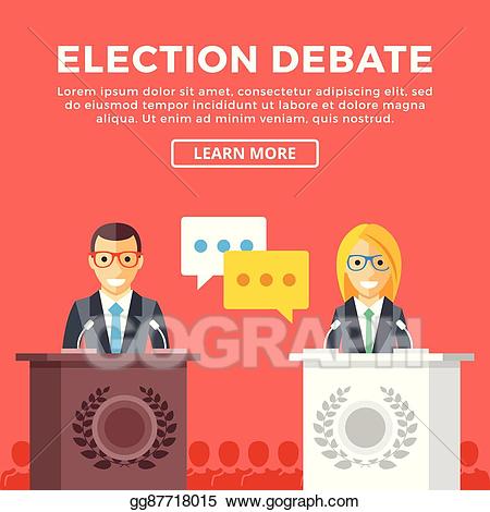 debate clipart election candidate