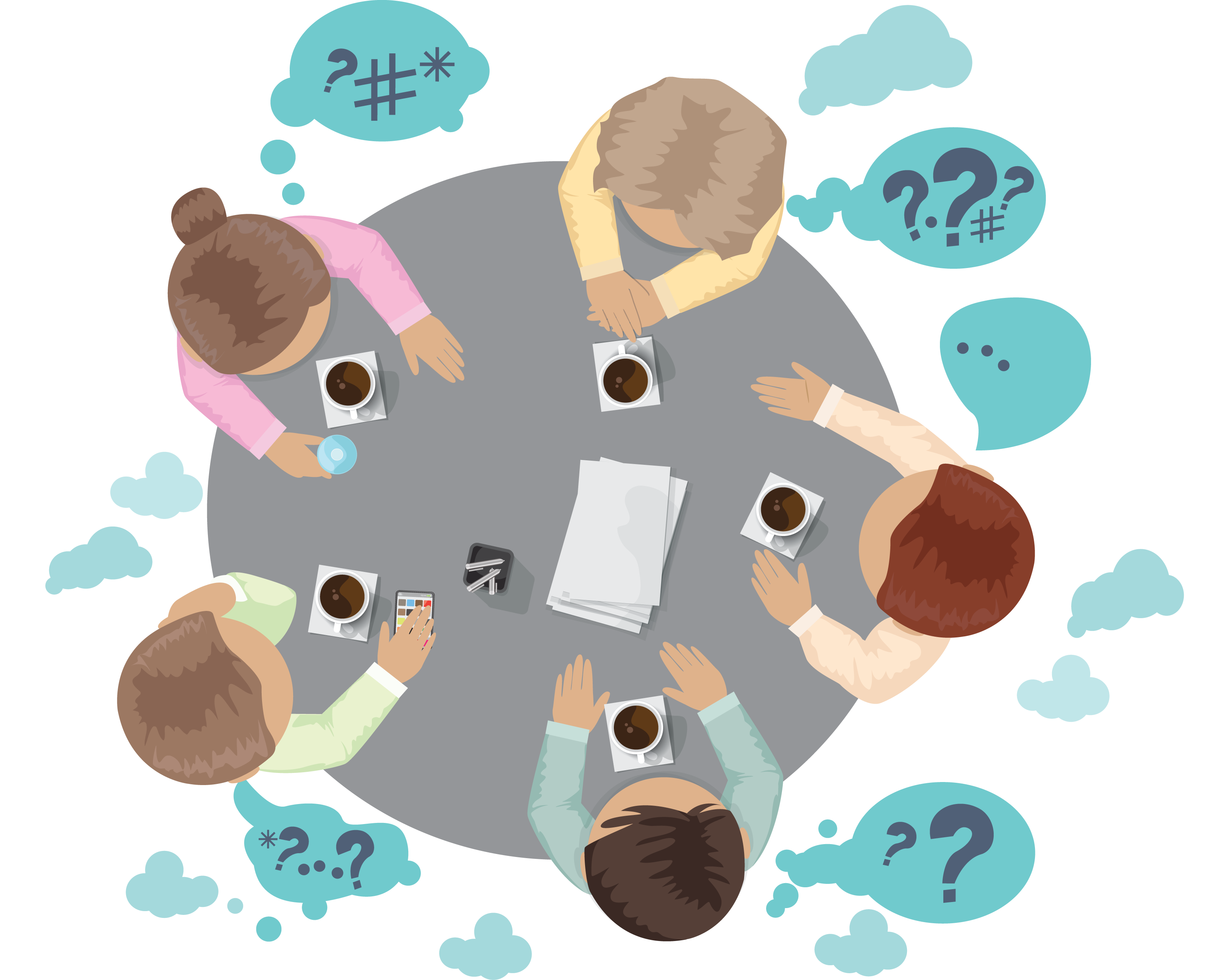 discussion clipart group role