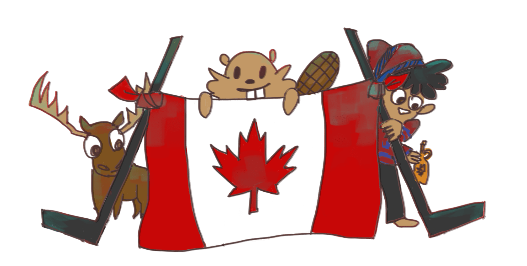 moose clipart day canada