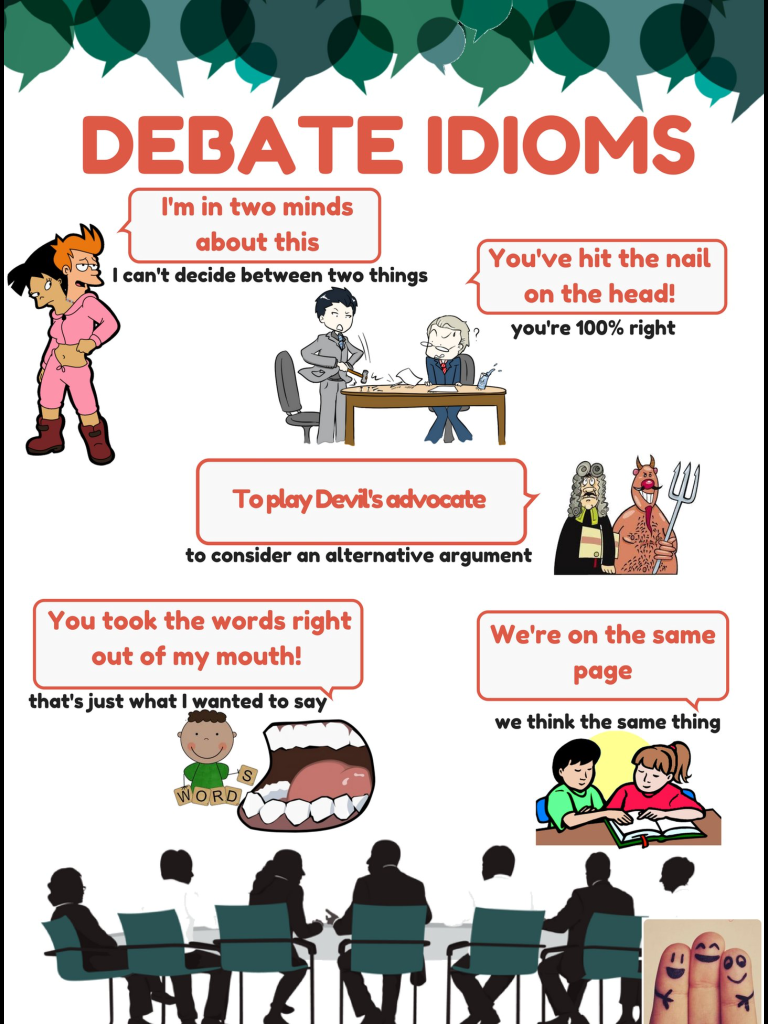 debate clipart spoken english