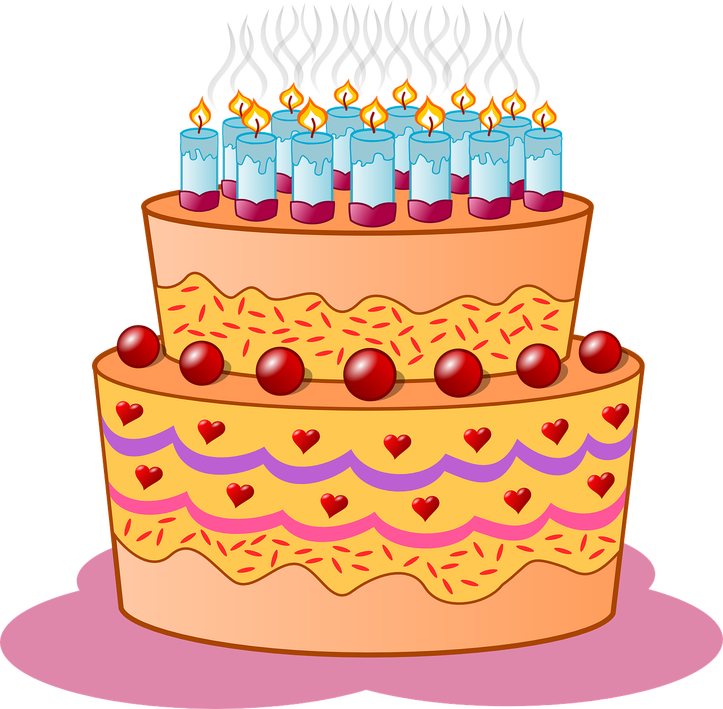june clipart birthday cake