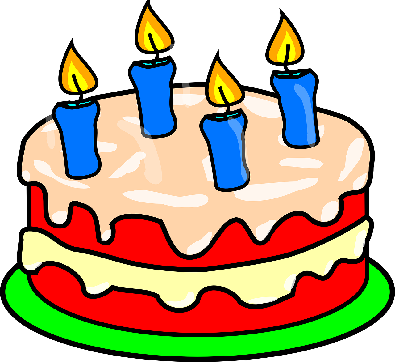 A year of reading. December clipart birthday cake