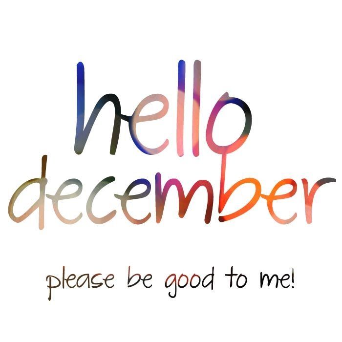 december clipart hello december