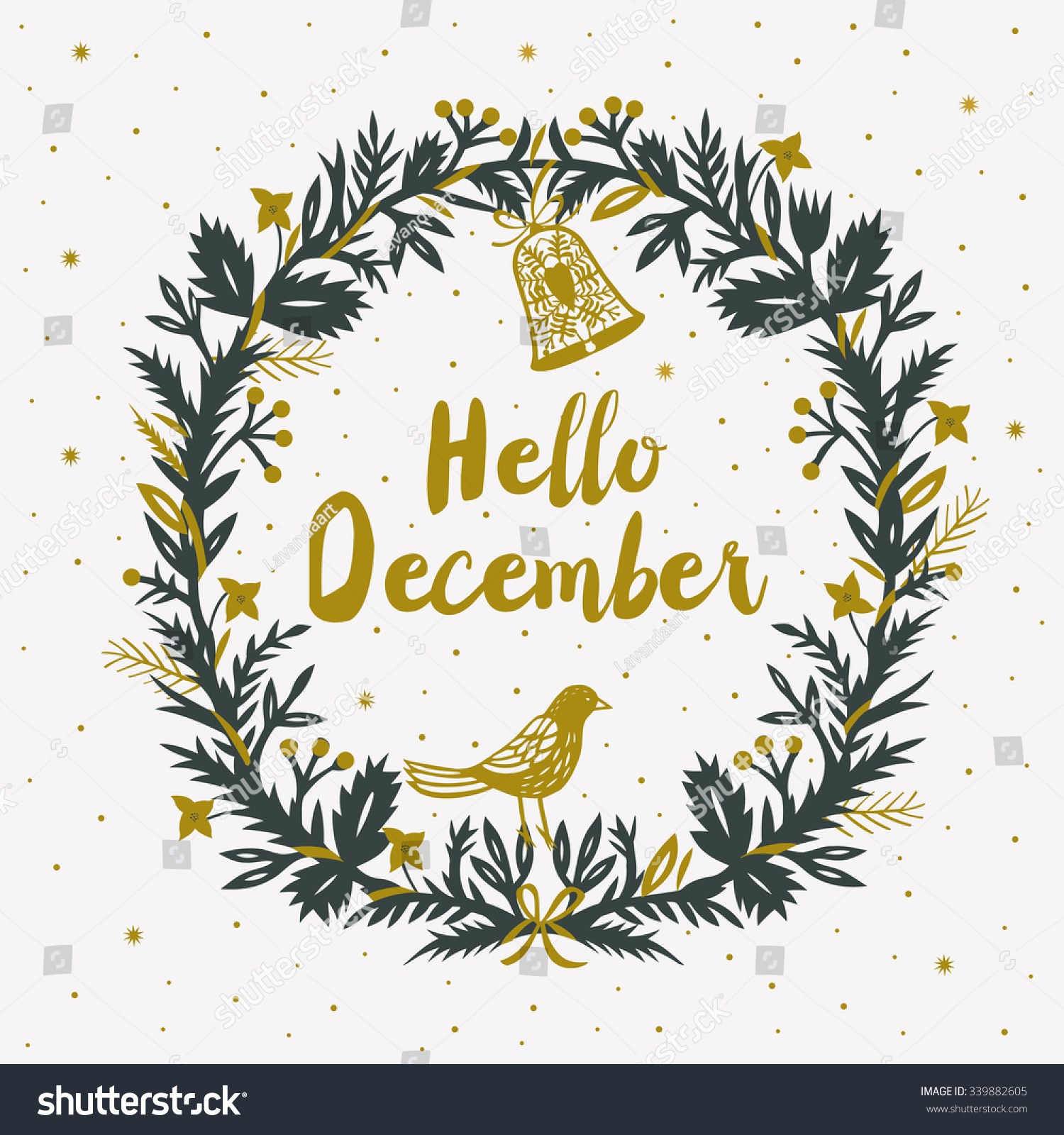 december clipart hello december
