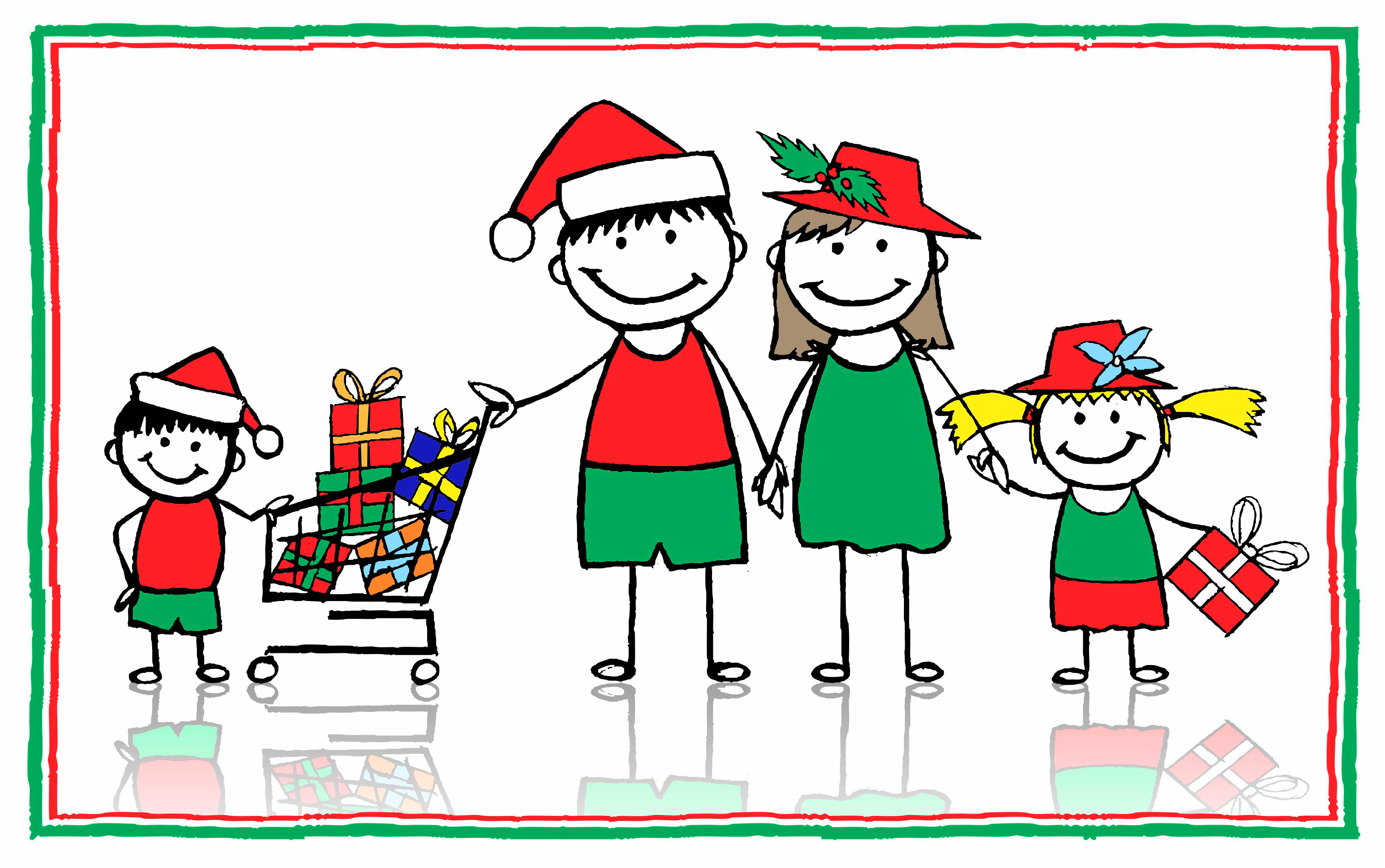 december clipart holiday shopping