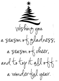 December clipart message. Holiday quotes greetings christmas