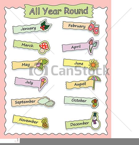 january clipart month name