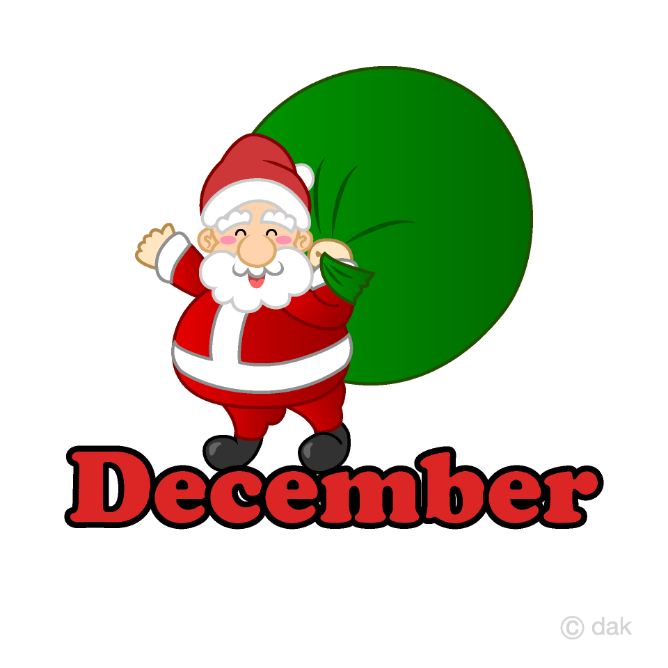 december clipart santa claus
