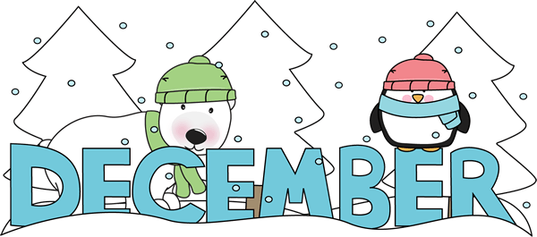 december clipart scene