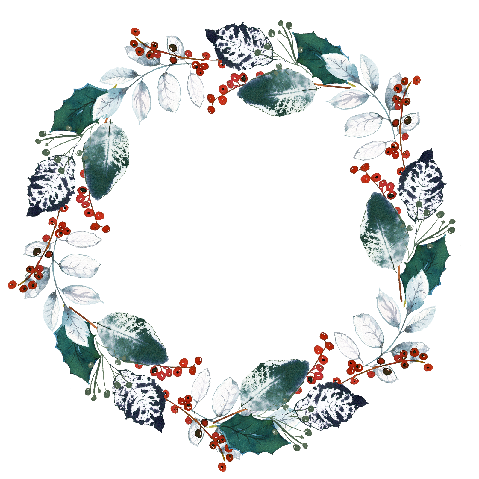 december clipart wreath