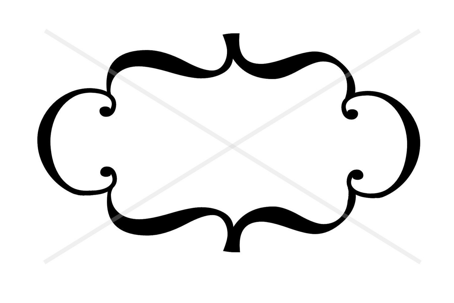 Plaque clipart curvy shape. Decorative free download best
