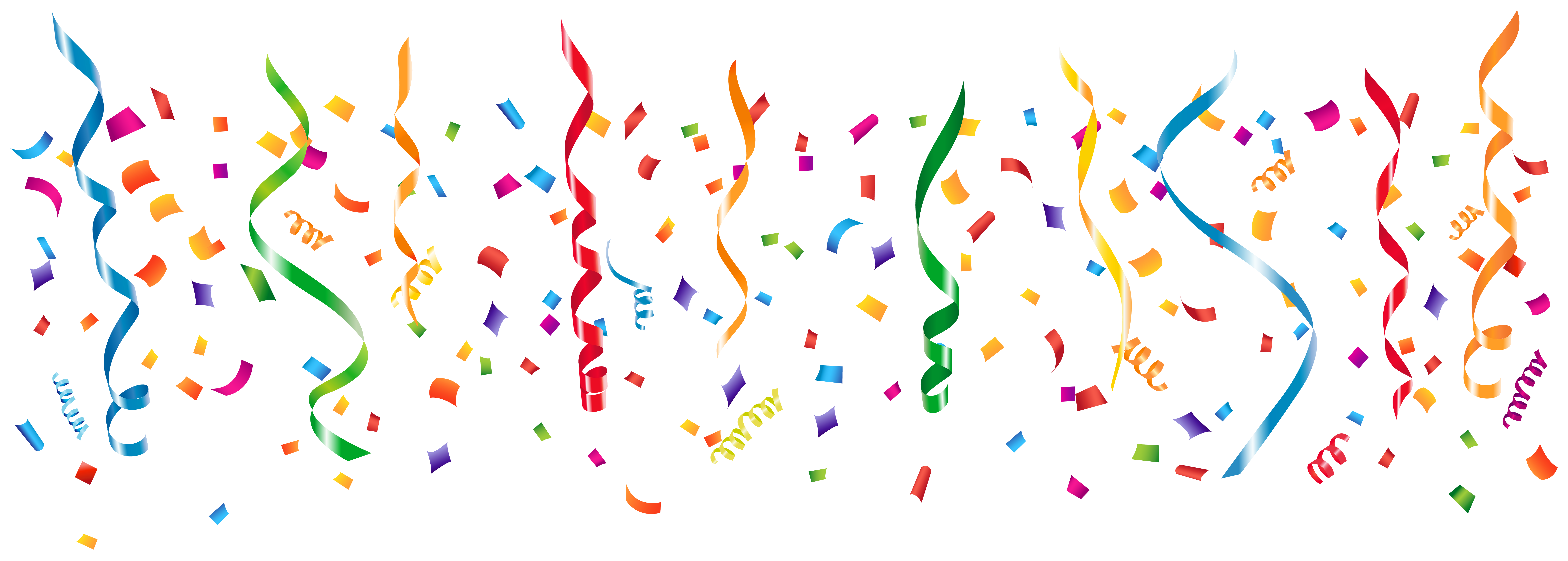 streamers clipart party theme