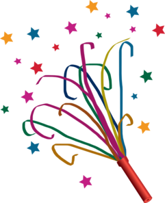 streamers clipart party theme