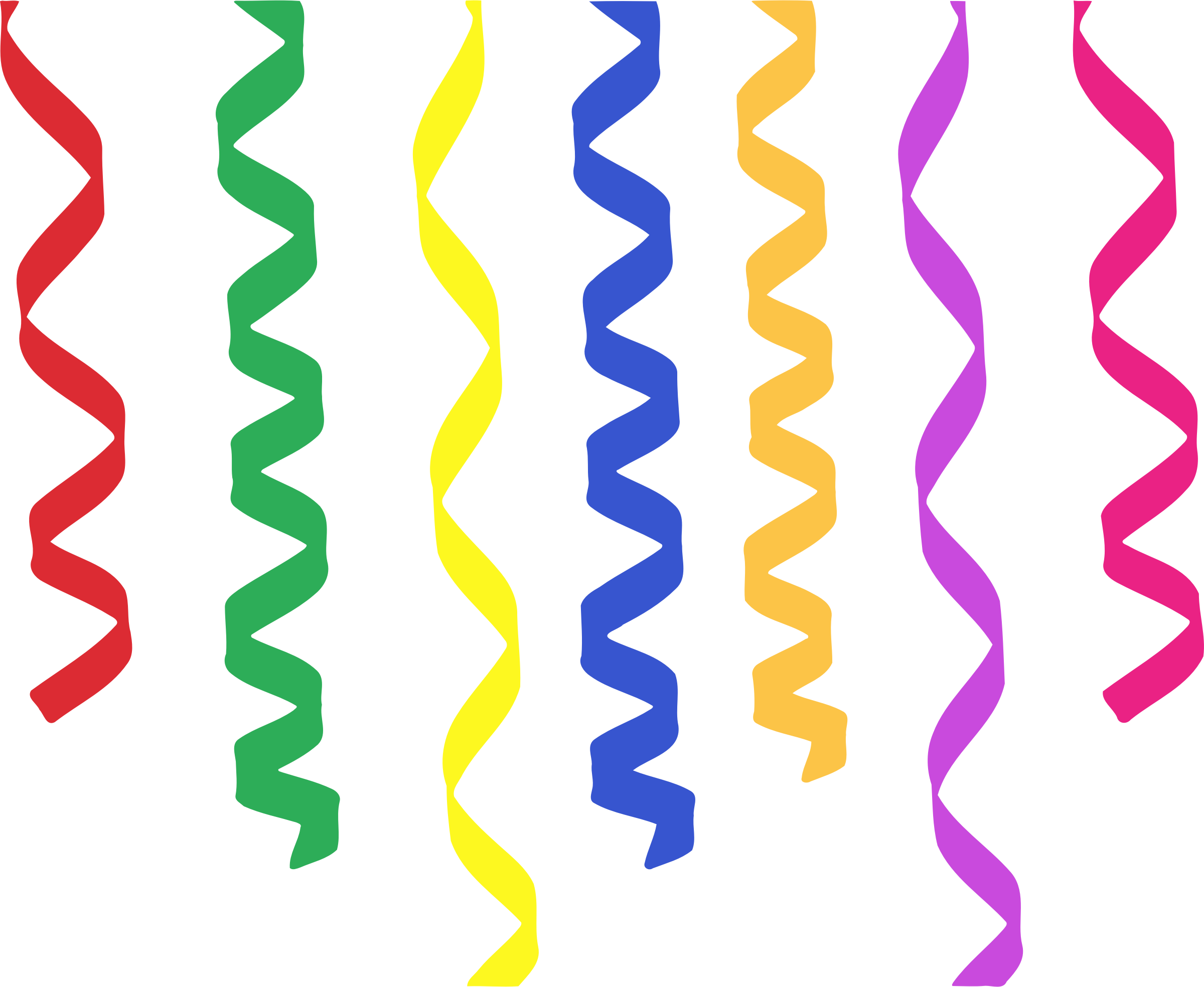 streamers clipart small