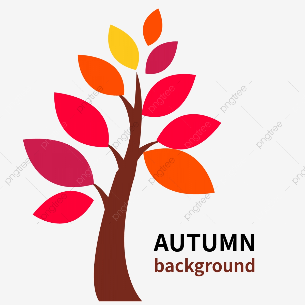 Leaf tree creative . Decorative clipart autumn