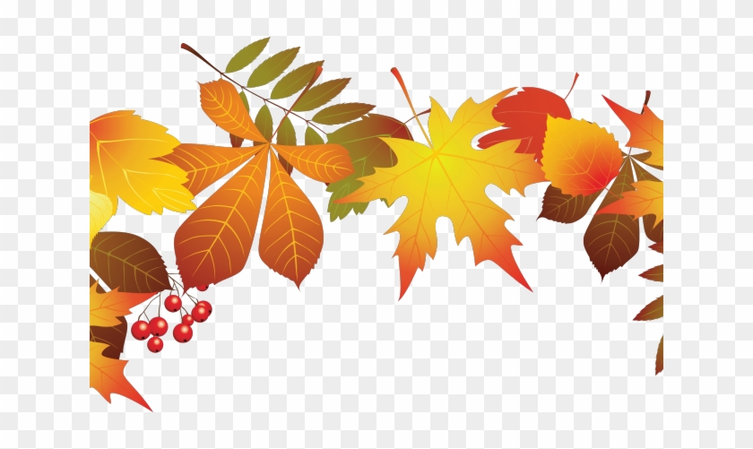 Autumn leaves decoration transparent. Decorative clipart falling leave