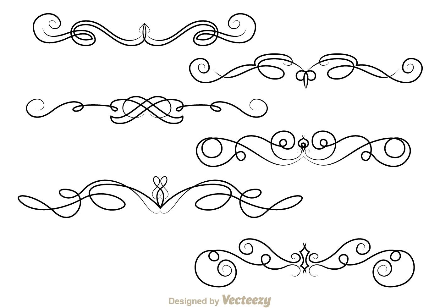 Decorative clipart fancy line. Lines ornament vector choose