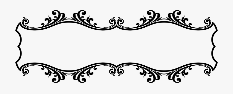 Decorative clipart line art. Borders arts ornament clip