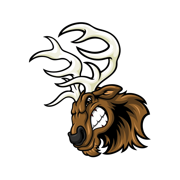 deer clipart angry