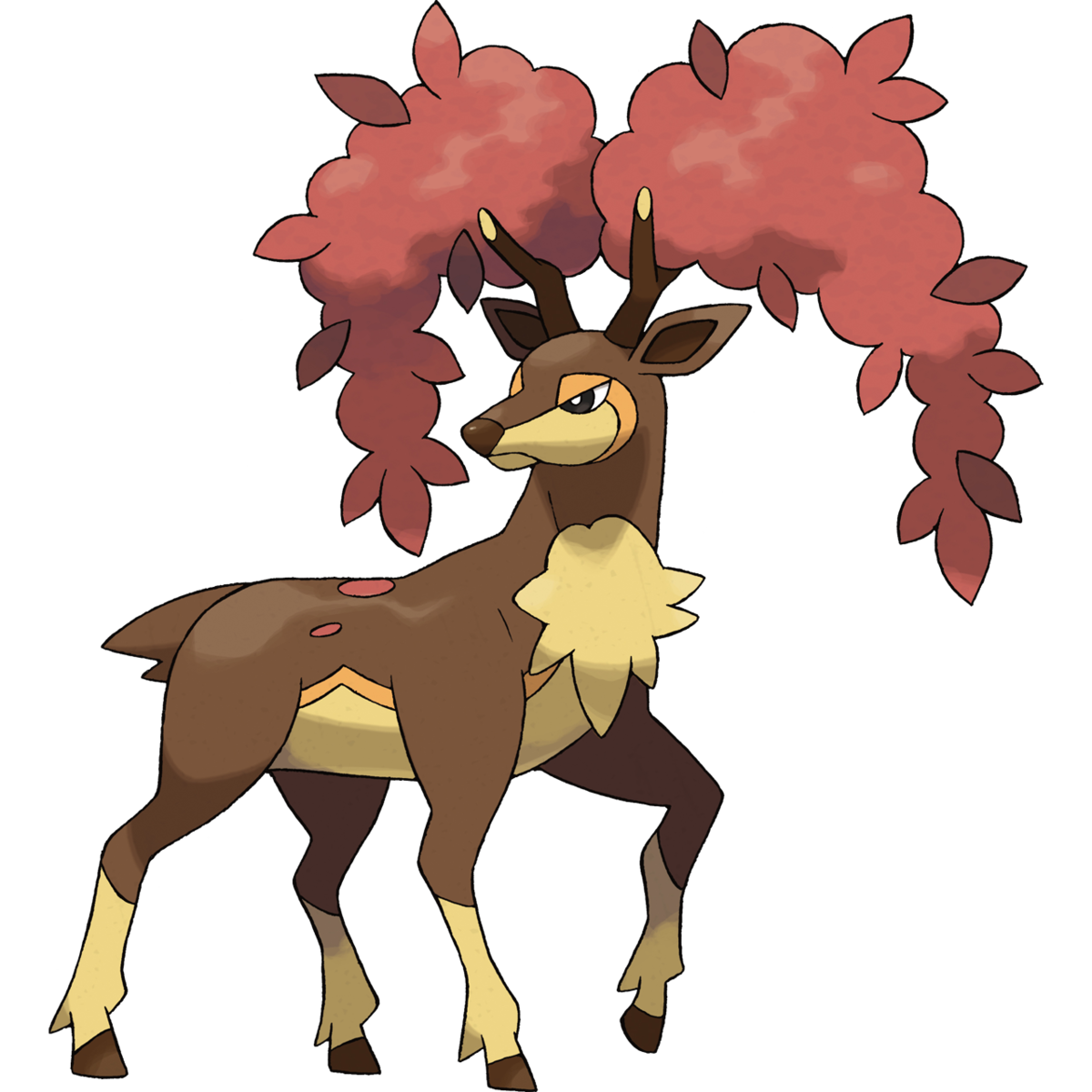 Deer clipart autumn. Sugimori image dex project