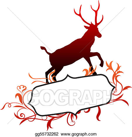 deer clipart frame