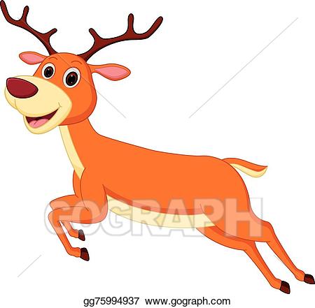 deer clipart happy