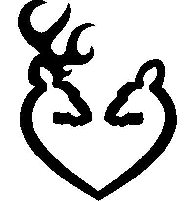 deer clipart heart