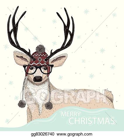 deer clipart hipster