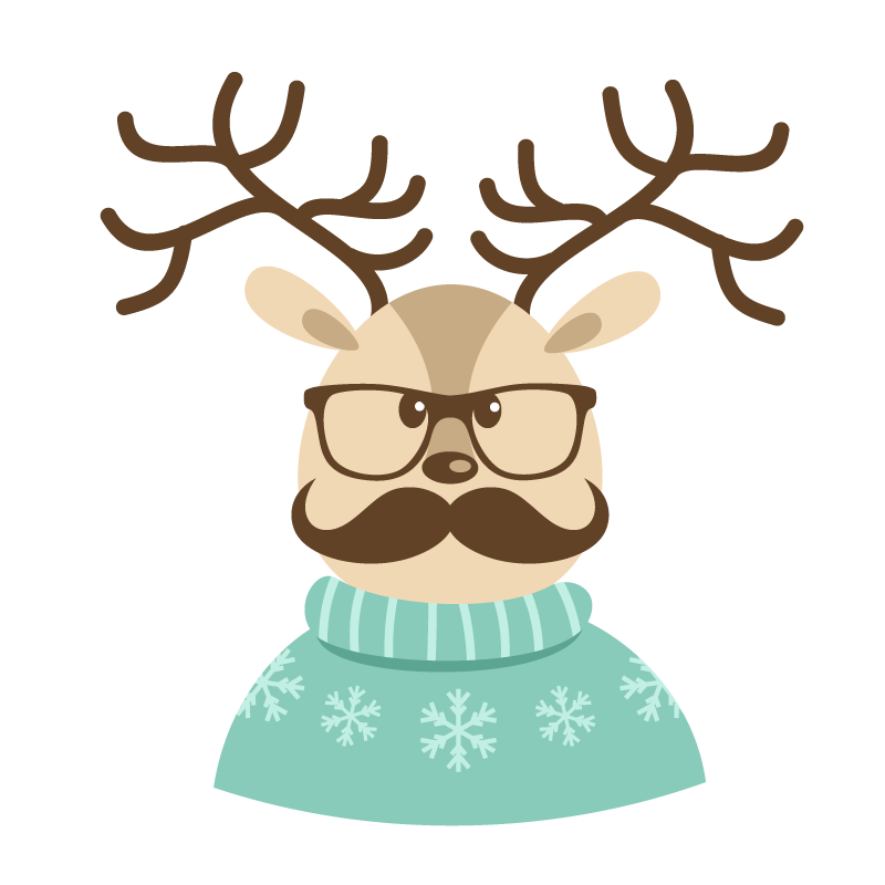 deer clipart hipster