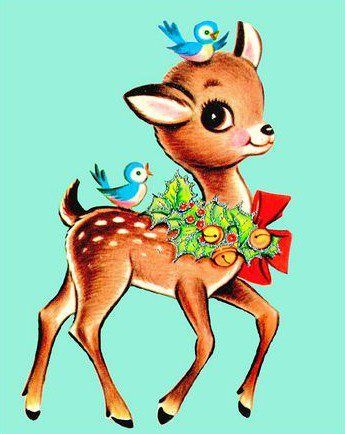 deer clipart holiday