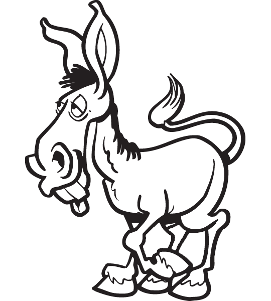 Deer clipart kid. Cartoon donkey clip art