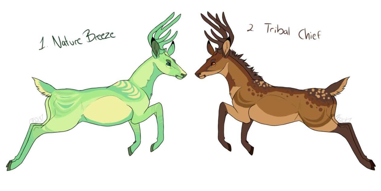 Deer clipart tribal. Themed adoptables open by