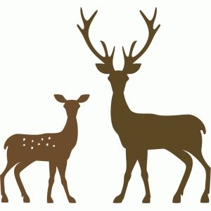deer clipart two deer